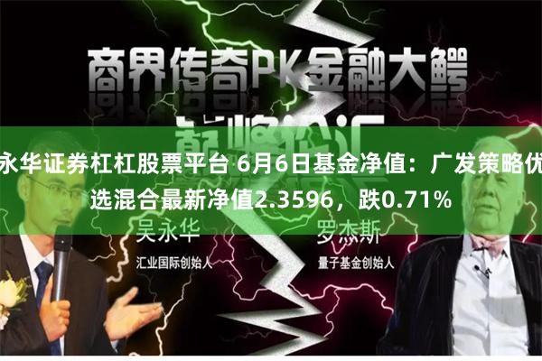 永华证券杠杠股票平台 6月6日基金净值:广发策略优选混合最新净值2.3596,跌0.71%