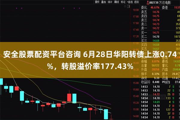 安全股票配资平台咨询 6月28日华阳转债上涨0.74%,转股溢价率177.43%