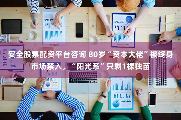 安全股票配资平台咨询 80岁“资本大佬”被终身市场禁入，“阳光系”只剩1棵独苗