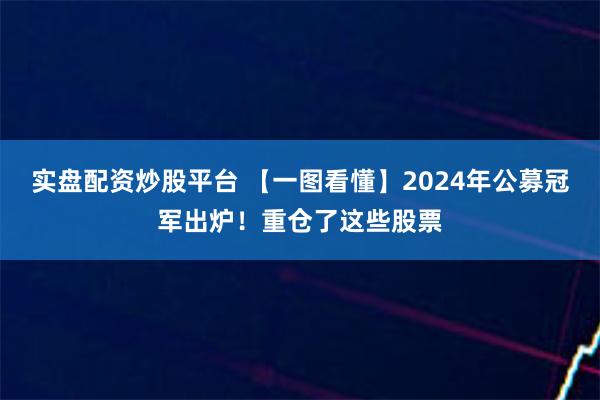 实盘配资炒股平台 【一图看懂】2024年公募冠军出炉！重仓了这些股票
