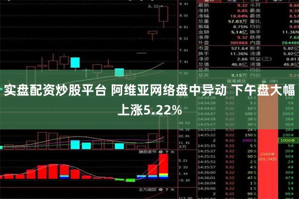 实盘配资炒股平台 阿维亚网络盘中异动 下午盘大幅上涨5.22%