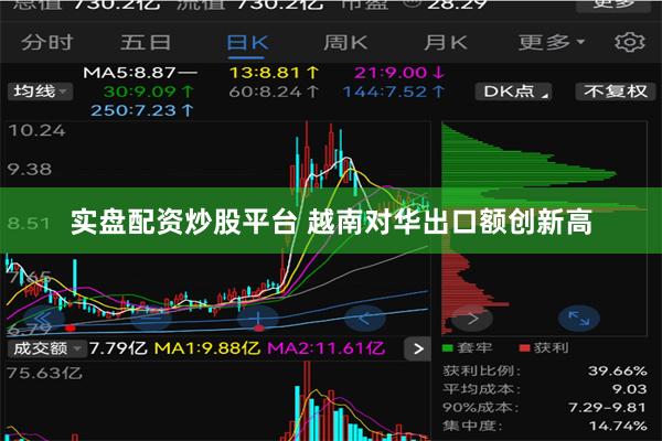 实盘配资炒股平台 越南对华出口额创新高